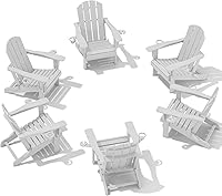 Vista 19 de SERWALL Silla Adirondack con portavasos – Juego de 2 sillas Adirondack compuestas para exteriores de polietileno de alta densidad para todo