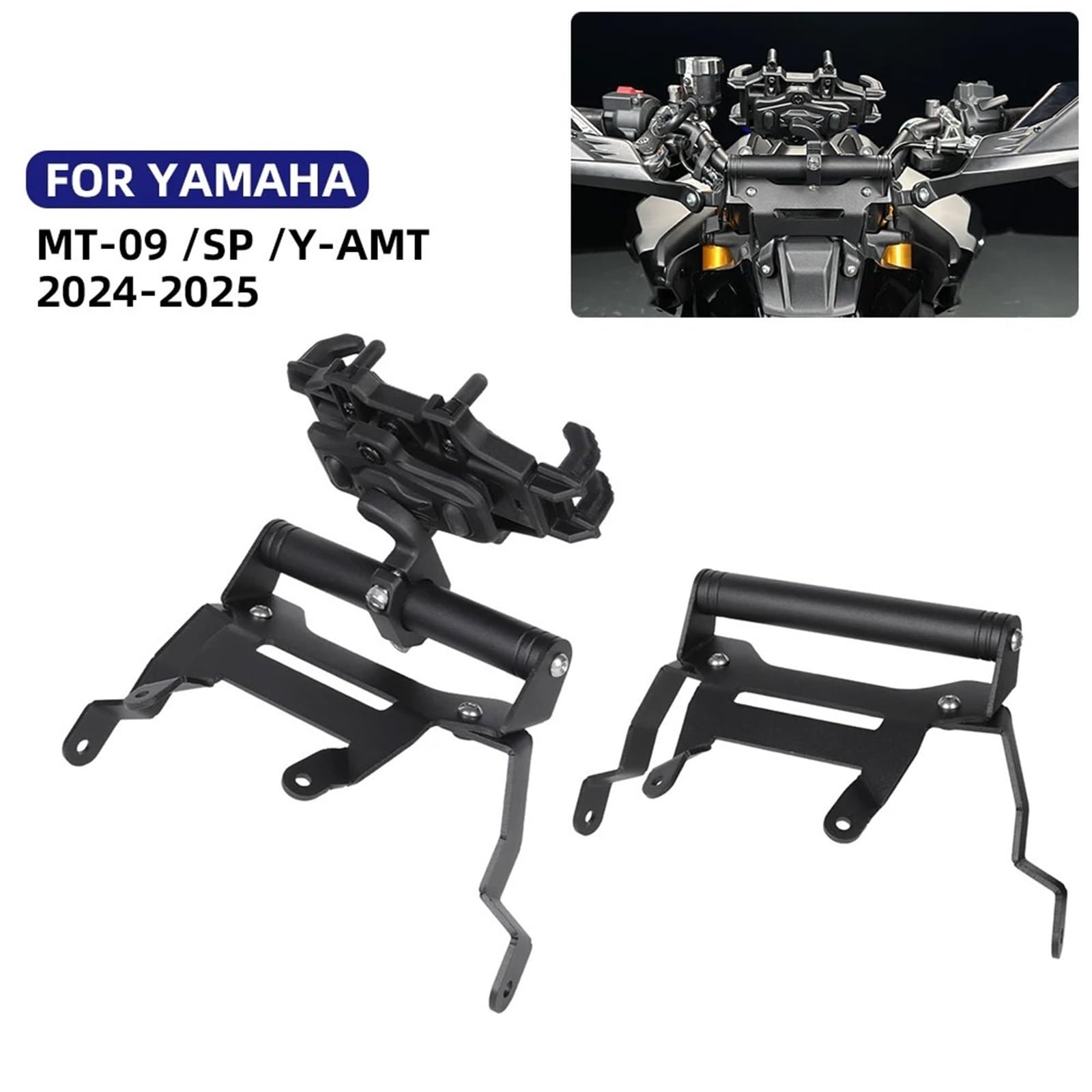 Motocyklowy uchwyt nawigacyjny GPS Uchwyt Do telefon z nawigacją GPS Do do MT-09 MT09 SP Y-AMT 2024-2025 Uchwyt na telefon(Bracket and Holder)
