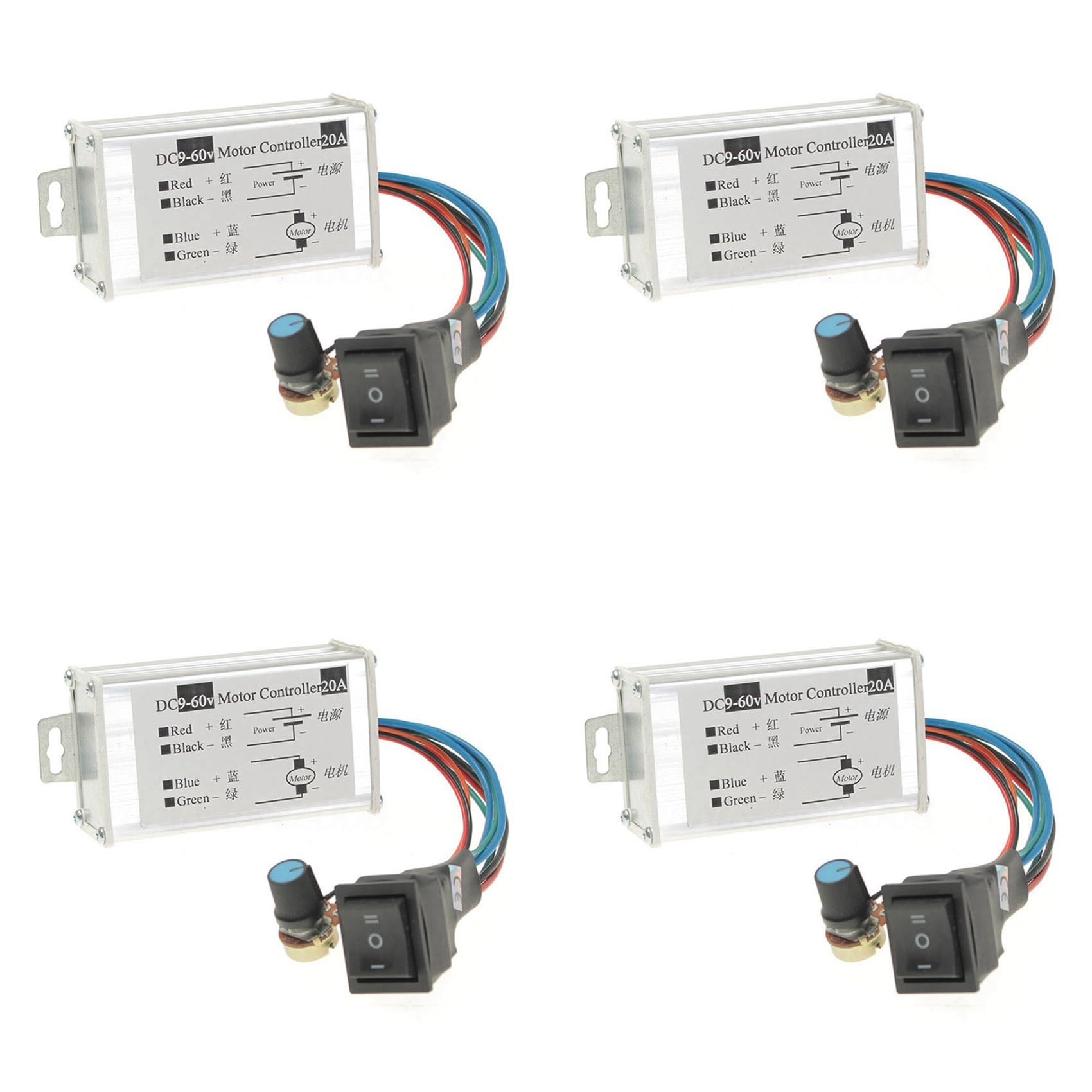 Regulador de velocidad motor DC para automatización de maquetas y cintas transportadoras