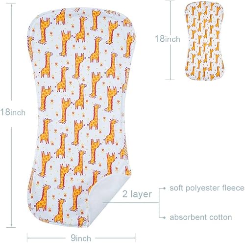 Miniatura 10 de Paquete de 6 paños de algodón para eructos extra absorbentes suaves para bebés niños y niñas rosa 02