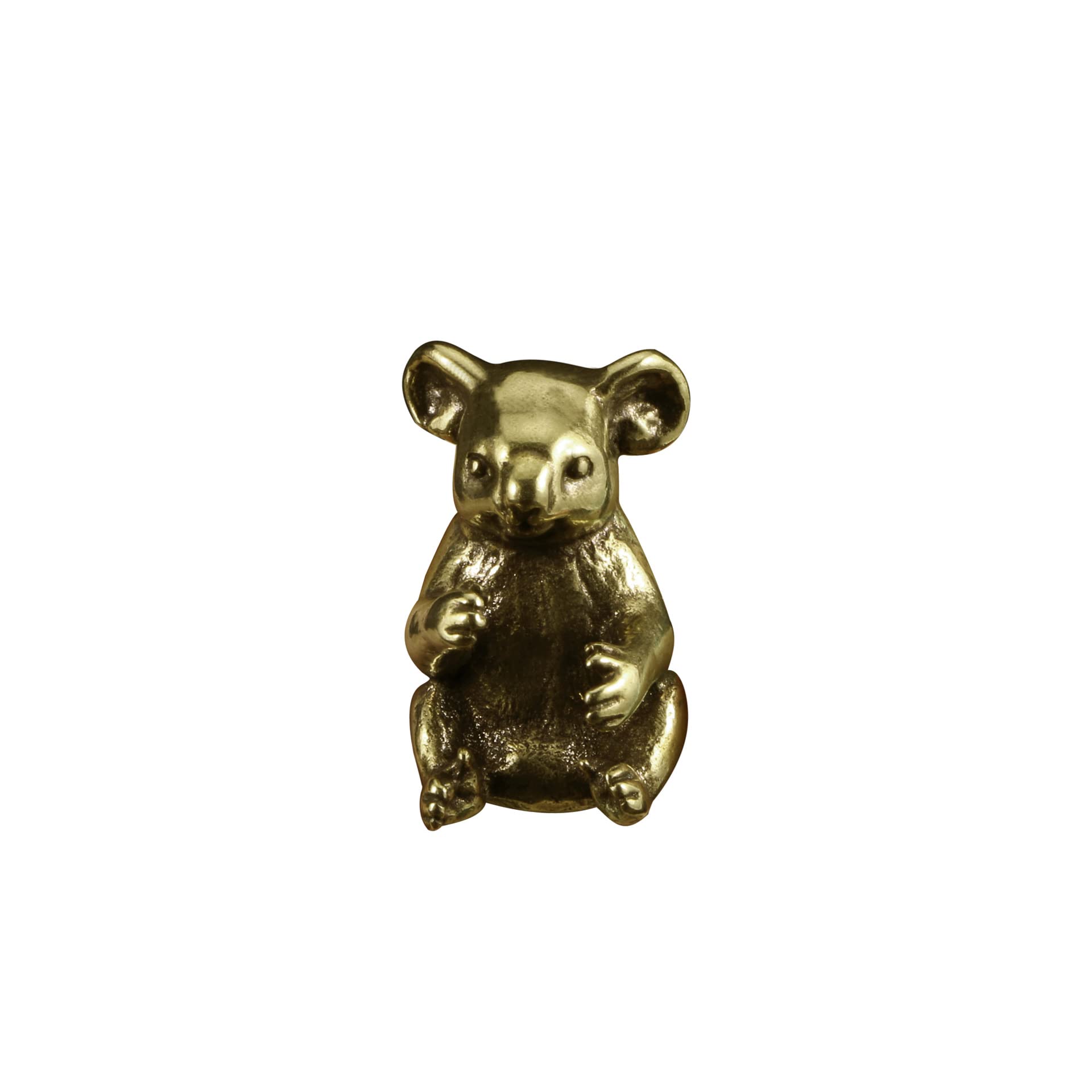 NGDFGR Brass Cute Koala Figurine,Copper Animal Miniature Statue Sculpture Crafts Collection Desktop Ornament Home Sand Table Decor Accessories Study Paperweight