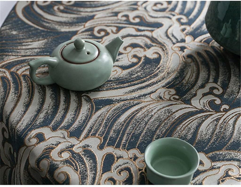 Chinese Round Table Cloth Fabric Retro Round Home Coffee Table Dining Table Cloth(240cm in Diameter)