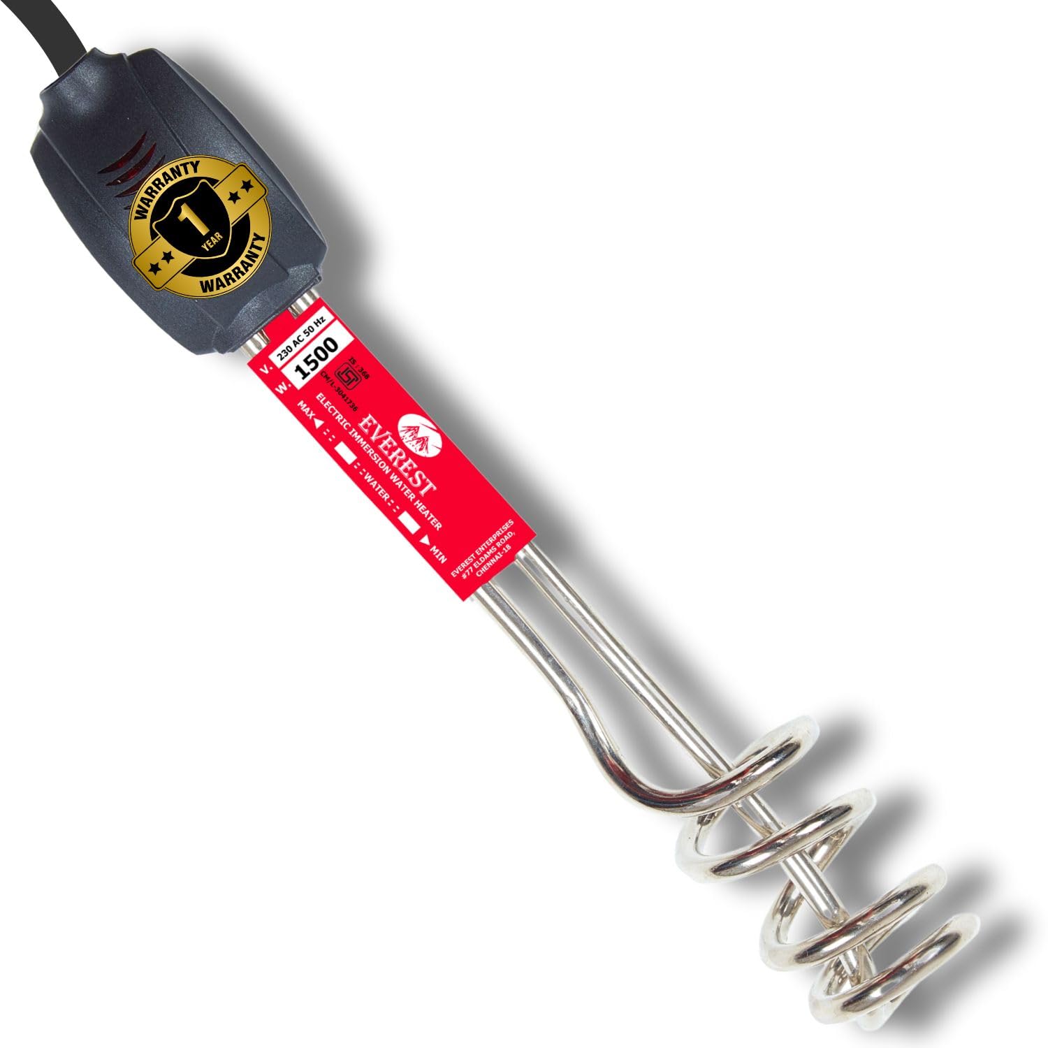 Copper Bajaj 1000 Watt Water Heater Bajaj Immersion Rod Water