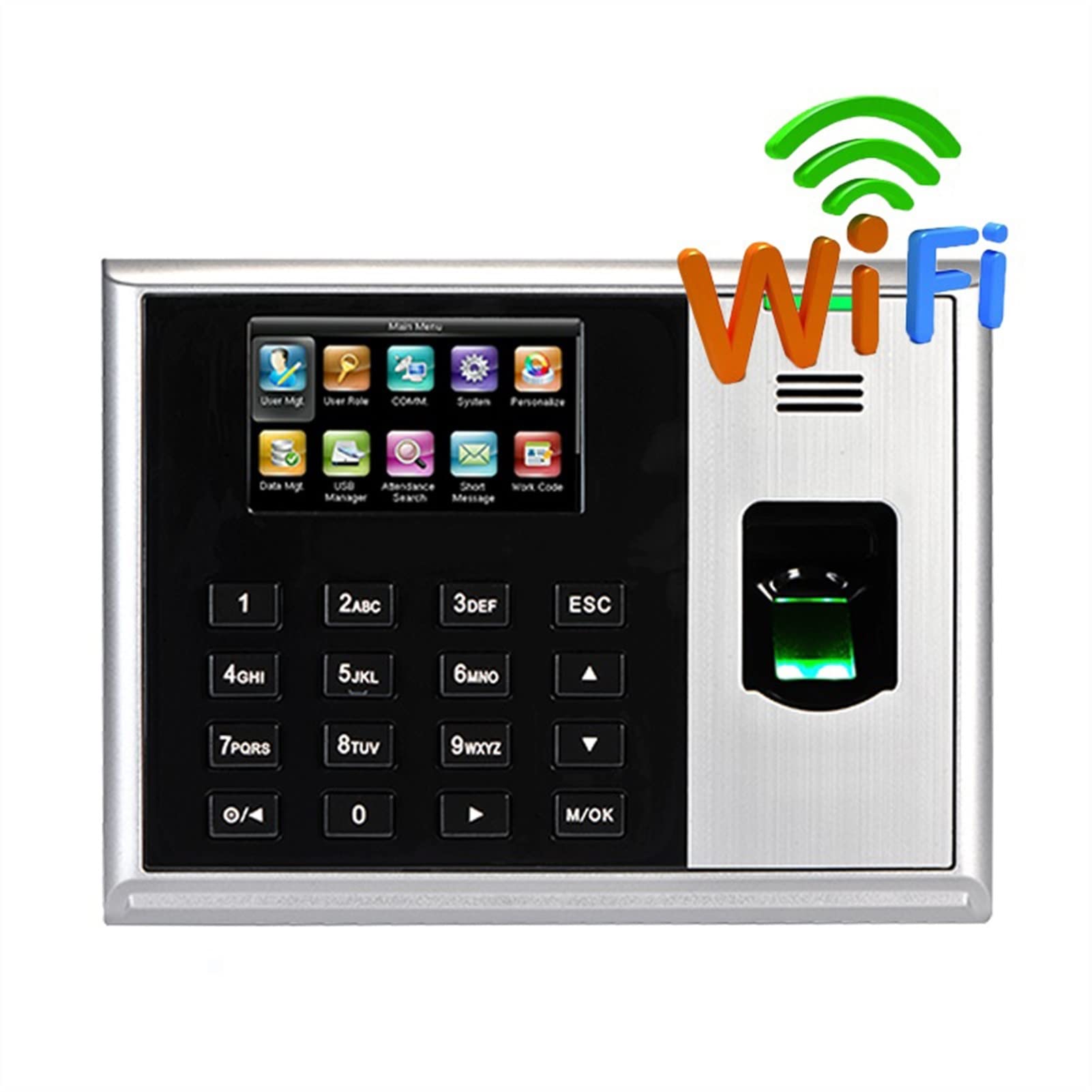 Zeiterfassung für Kleinbetriebe, S30 Fingerabdruck TCPIP USB Kennwort Office-Time Clock Mitarbeiter Recorder Gerät Biometrische Zeiterfassung(S30-ID,Portuguese)