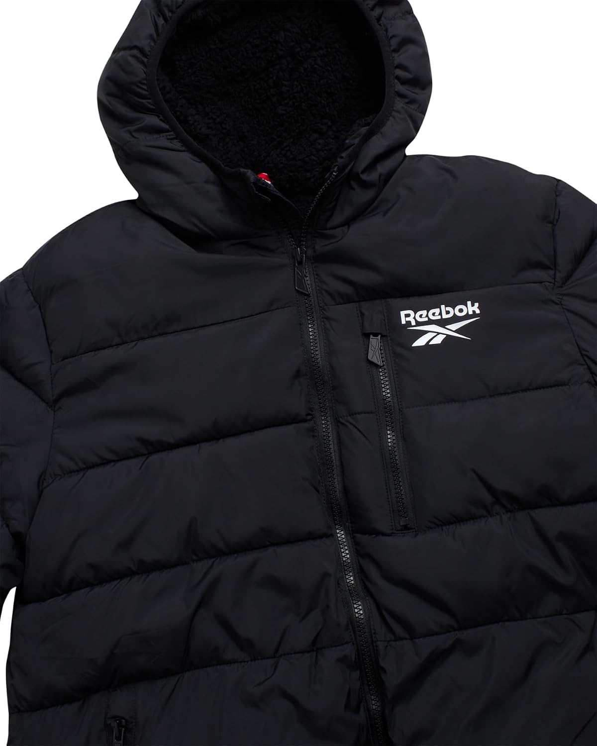 Reebok Mens Heavyweight Sherpa Lined Puffer Parka, Quilted Ski Jacket image 5