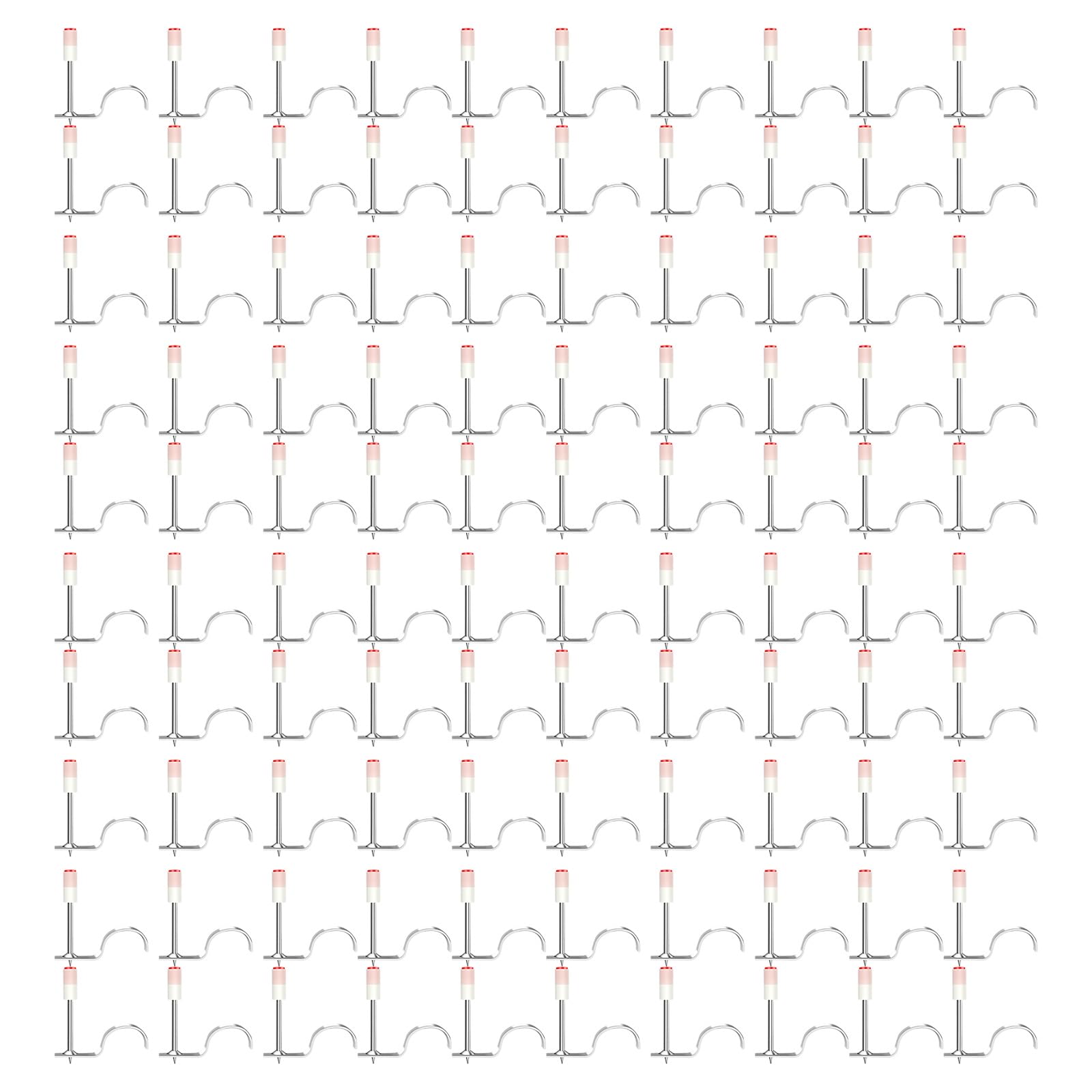 100Pcs Manual Steels Nails Wall Fastener Air Nails Set Single Handed Operate Nails Wall Fastening Tool