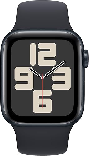 Miniatura 2 de Apple Watch SE (2 generación, 2023) GPS + celular de 1.732 in Reloj inteligente con caja de aluminio Starlight con correa deportiva Starlight SM.