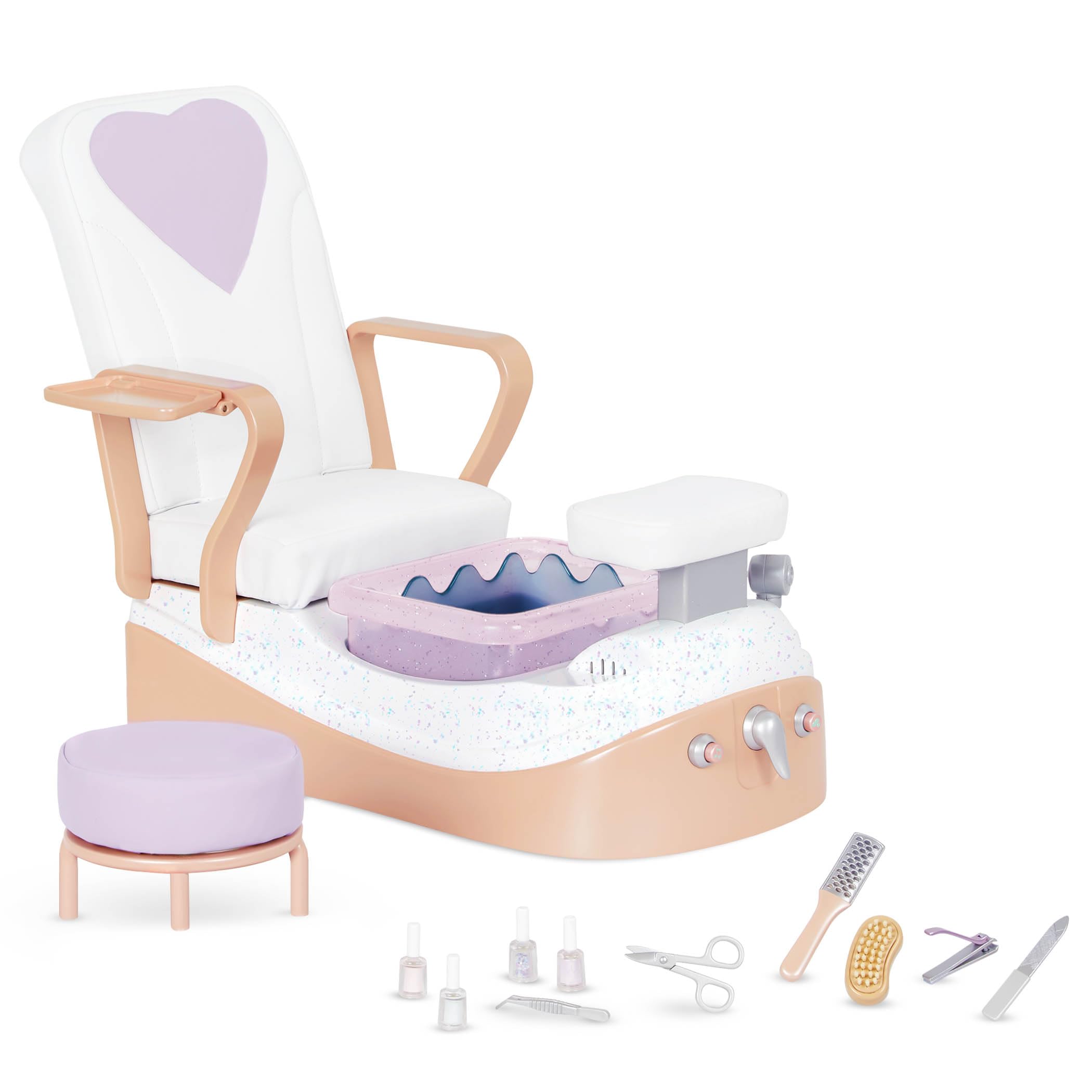 Our Generation BD35194Z Spa Day Lounger - Accessories for 46 cm Dolls, Playhouse, Dollhouse, Play Set, Relaxation - Children's Toy from 3 Years - 45424 HCM Kinzel
