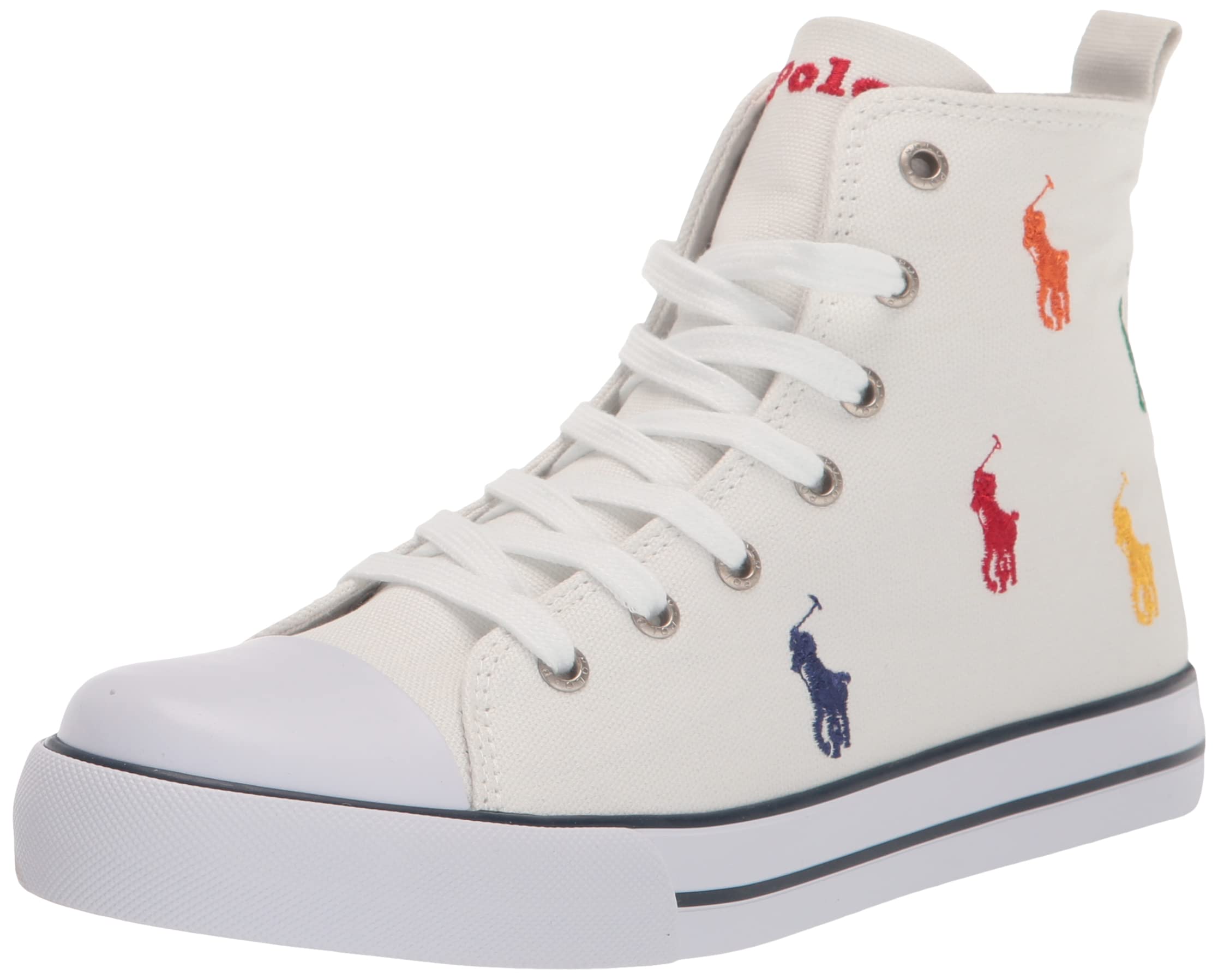 POLO RALPH LAURENBoy's Hamptyn Hi Ii White Mlt RPT Pp Sneaker