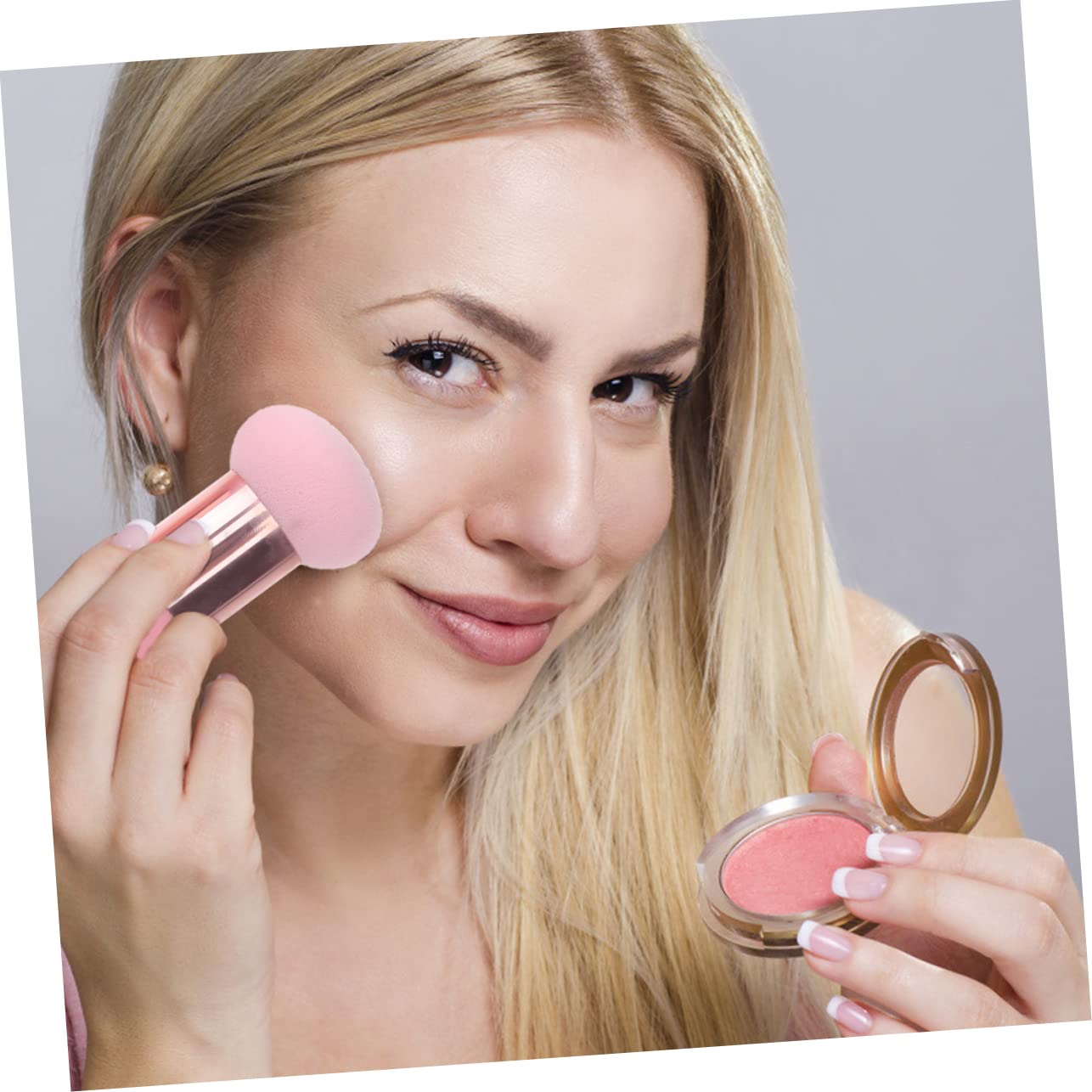 MAGICLULU 6sets Handheld Makeup Sponge Pen Dual-ended Cosmetic Applicators Handles for Foundation Blending for Professionals Beginners Washable Beauty Tools