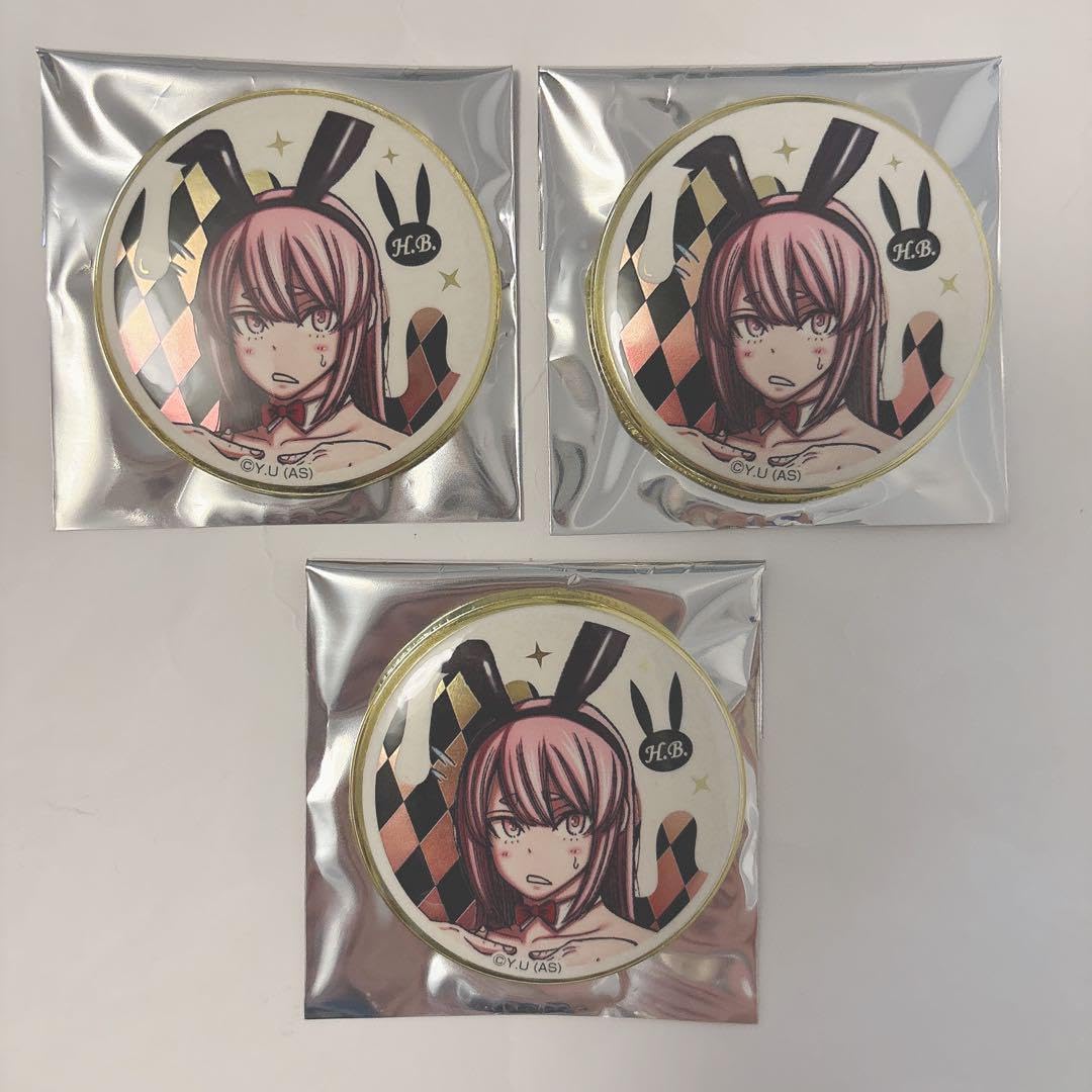 桃源暗鬼 屏風ヶ浦帆稀 バニー 缶バッジ スライドアクリル