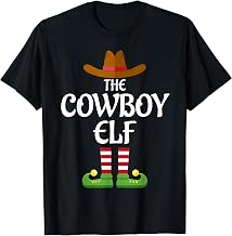 Cowboy Elf Family Matching Group Christmas Country T-Shirt