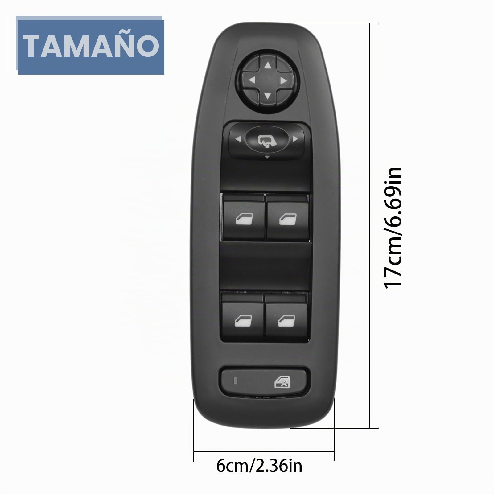 96749624ZD interruptor elevalunas para 2008 eléctrico botón Elevalunas para 208 2013-2018 interruptor ventana (lado del conductor)