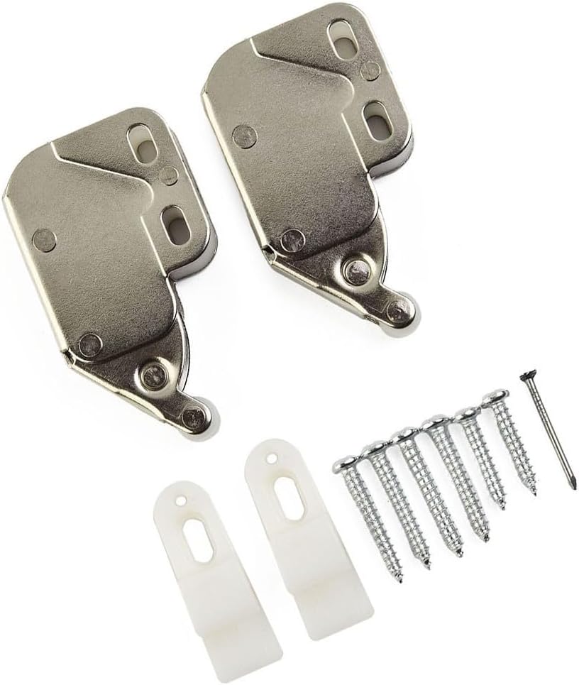 Touch Latch Automatic Spring Catch for Push-to-Open Cabinet Doors, ABS Rebound Door Catch Compatible with Inset, Rebated & Butt-Closing Cupboards