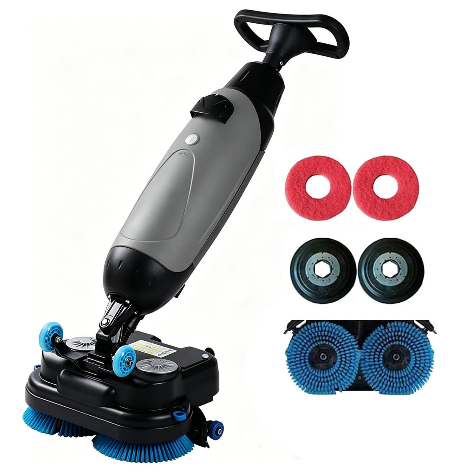 Autolaveuse Compacte pour Cabinets Dentaires et Salons, Nettoyage Rapide et Silencieux, 22kg, sans Fil, Élimine Saleté et Graisse sur Sols Durs, Ergonomique(Gray)