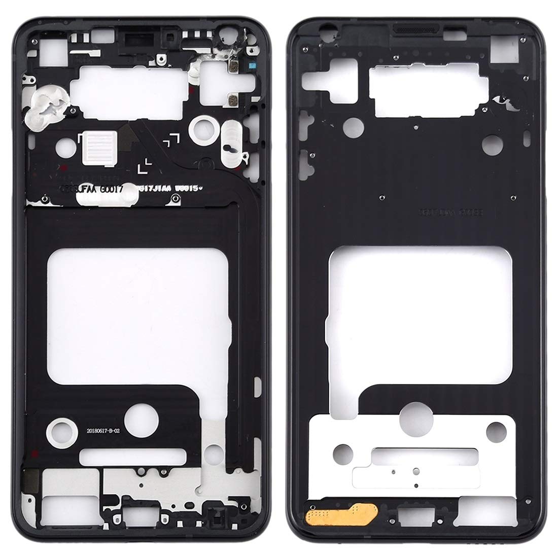 Châssis avant LCD pour LG V35 ThinQ noir de remplacement - 7