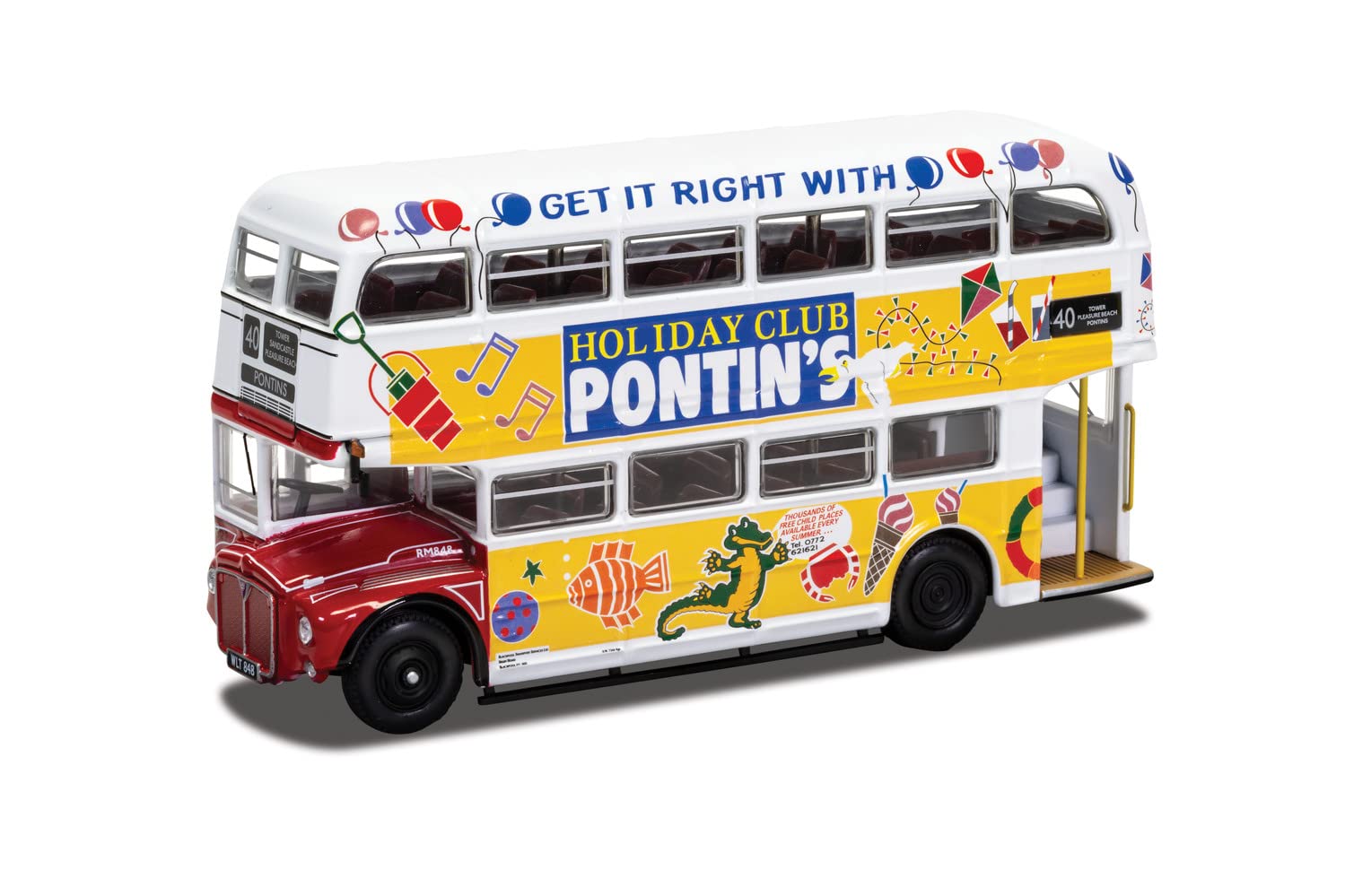 Corgi OM46317 1/76 AEC RM Bus Blackpool Transport Pontins New
