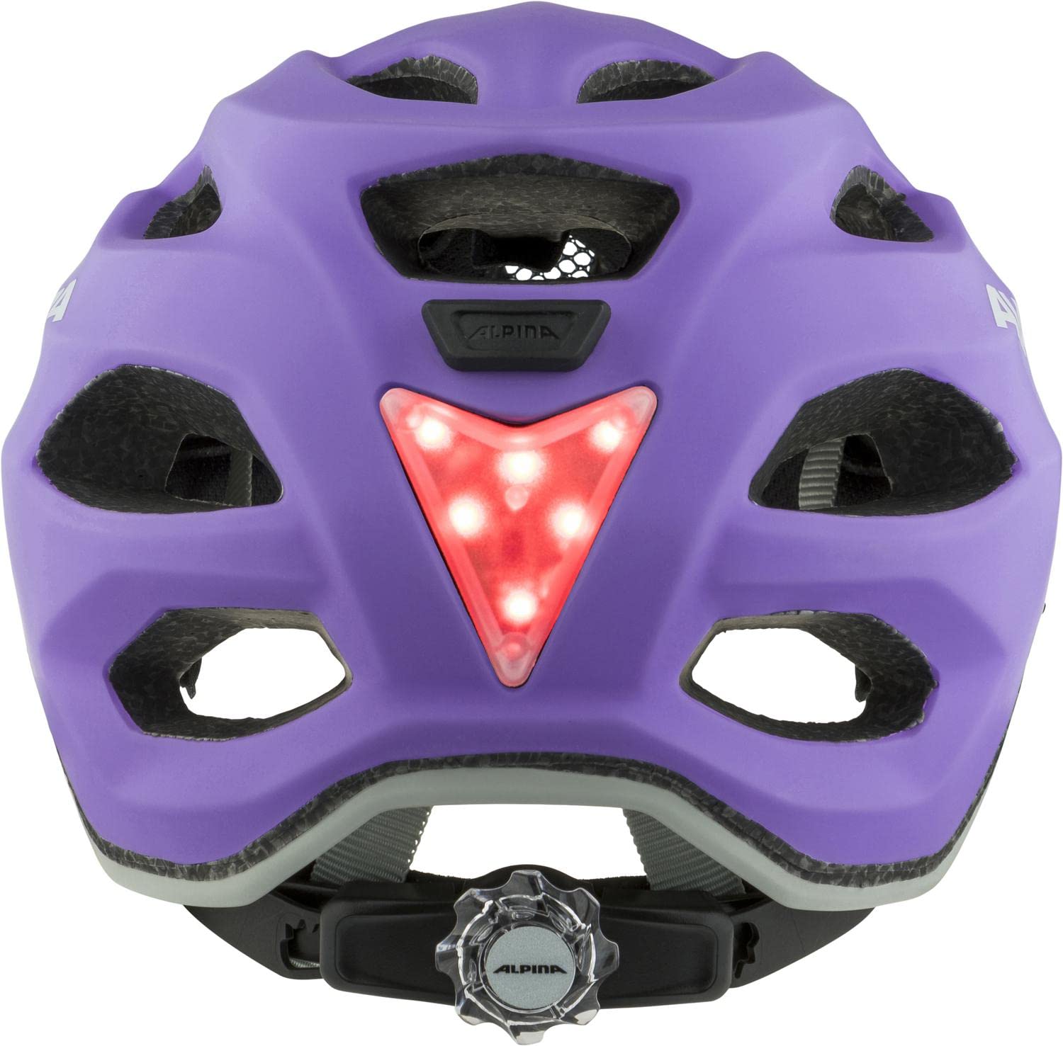 ALPINA Unisex - Dzieci, CARAPAX JR. FLASH Kask rowerowy, purple matt, 51-56 cm