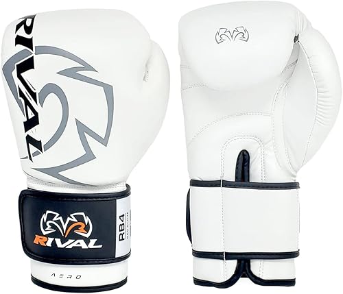 Miniatura 3 de RIVAL Guantes de boxeo RB4 Aero Bag, cierre de gancho y bucle, carcasa exterior de poliuretano sintético para mayor durabilidad y rendimiento