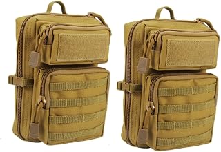VALICLUD 2 Piezas Bolsa Pouch Reutilizable para Senderismo y Camping Organizador de Compacto con Multi Accesorio para Emergencias