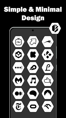 Hexagon White - Icon Pack