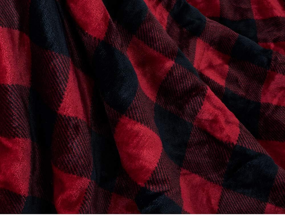 PetAmi Waterproof Dog Blanket for Medium Dogs, Puppies, Small Cats | Soft Sherpa Fleece Pet Blanket Throw for Sofa, Couch | Thick Durable Pet Bed Cover Floor Mat 29 x 40 inches (Checkered Red) : Pet Supplies