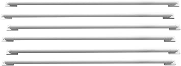 DIY Window Security Bars Pack of 6 Items 20mm x 800mm, White