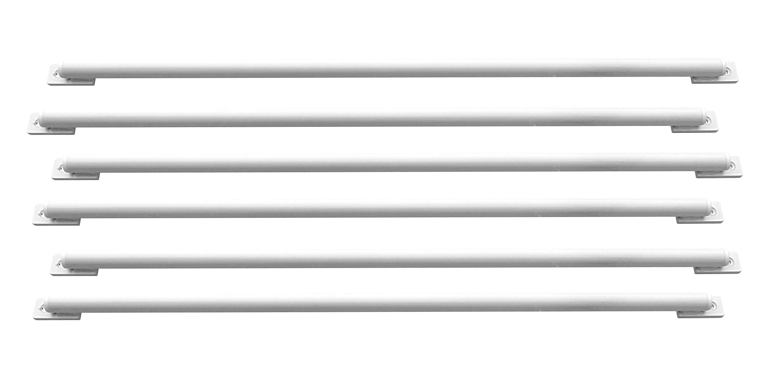 Avonstar Classics Range White Diy Window Security Bars Pack Of 6 Items (20Mm X 700Mm, )