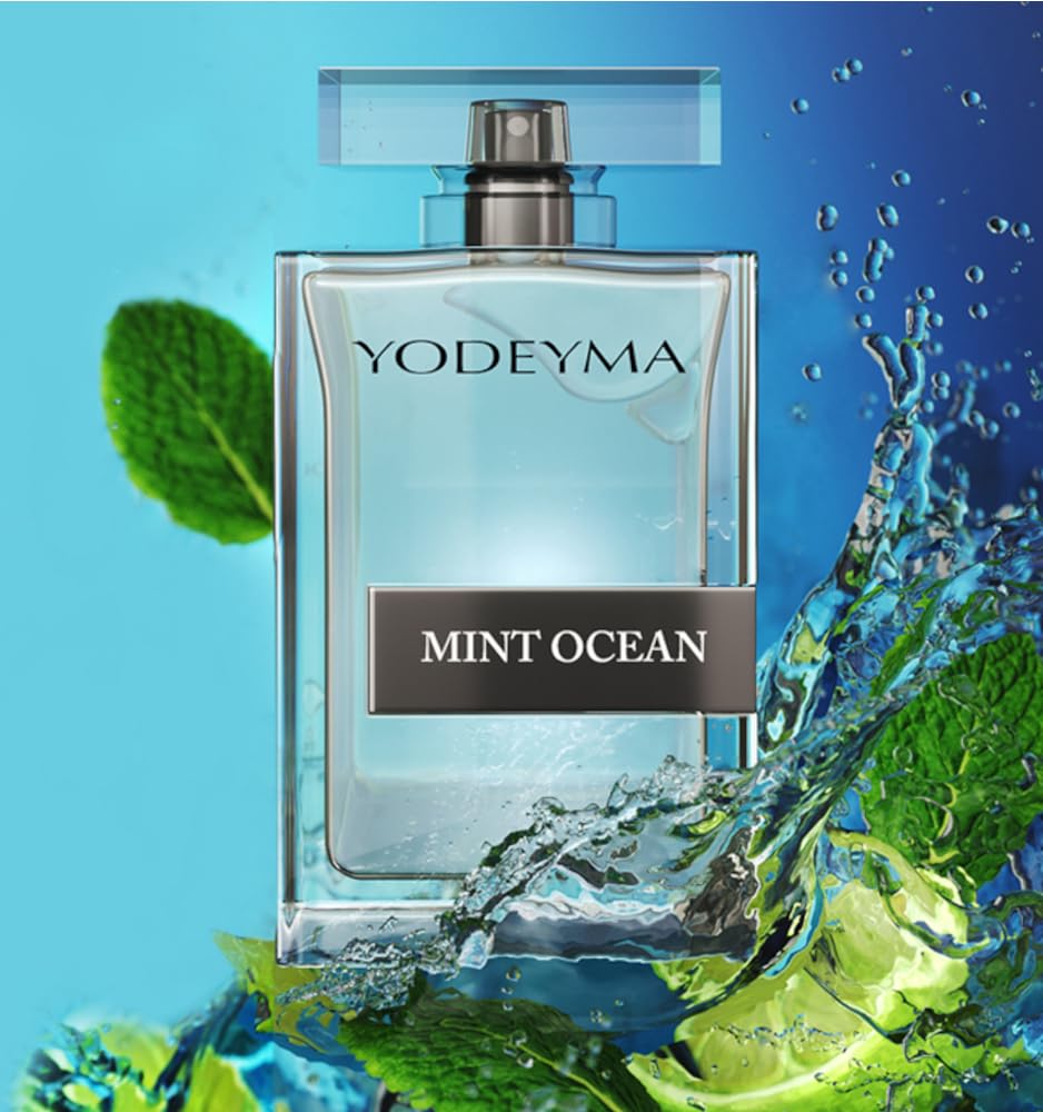 Y.o.d.e.y.m.a Parfum MINT OCEAN | Eau de Parfum | The Niche Collection | Frischer und aromatischer Duft | männlicher Duft 15-50-100 ml + gratis VLNET Parfüm (100 ml)