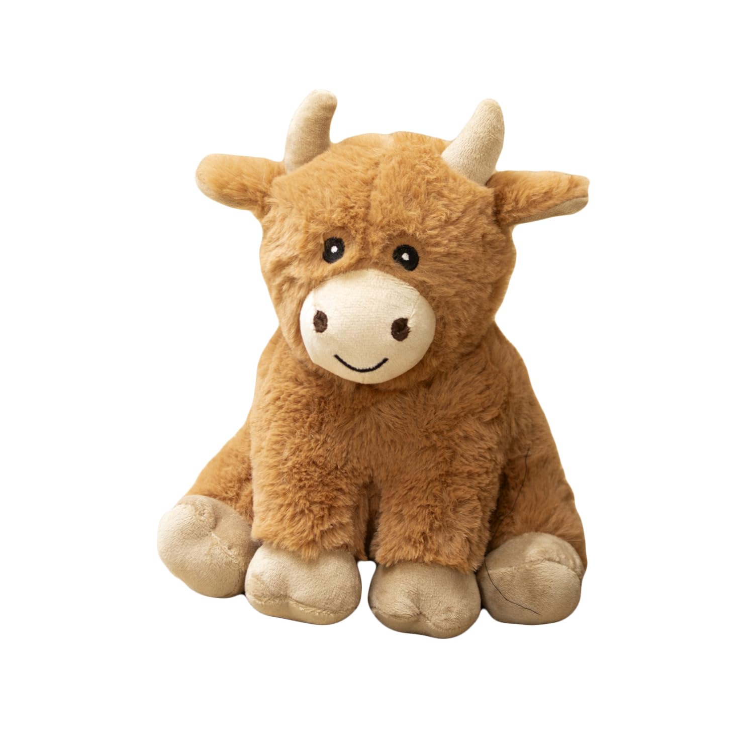 Darthome Caramel Brown Brown Highland Cow Doorstop 1Kg Fabric Scottish Coo Animal Novelty Door Stopper (Caramel Brown)