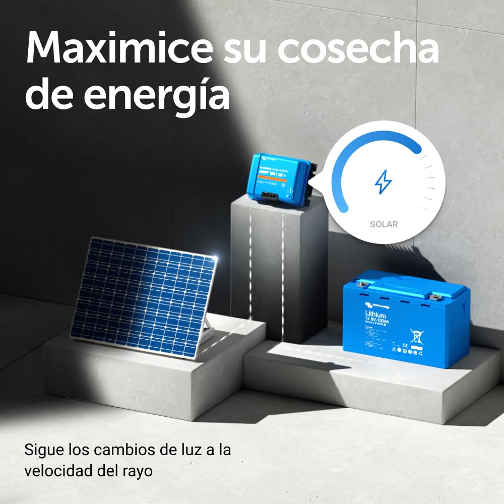 Victron Energy SmartSolar MPPT 100V 50A 12/24V Controlador de Carga Solar con Bluetooth