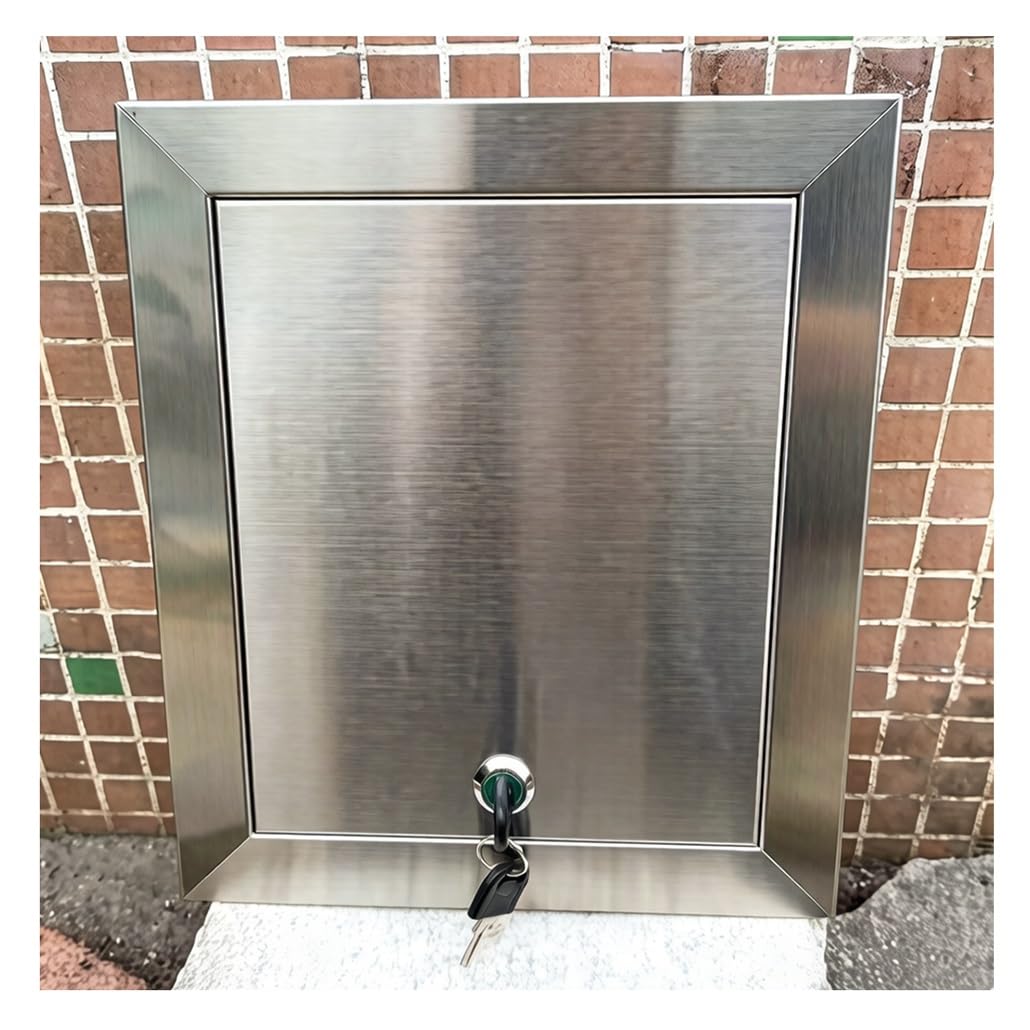 Trappe de visite inox 304 avec clé 28x41cm pour gaine technique et plomberie