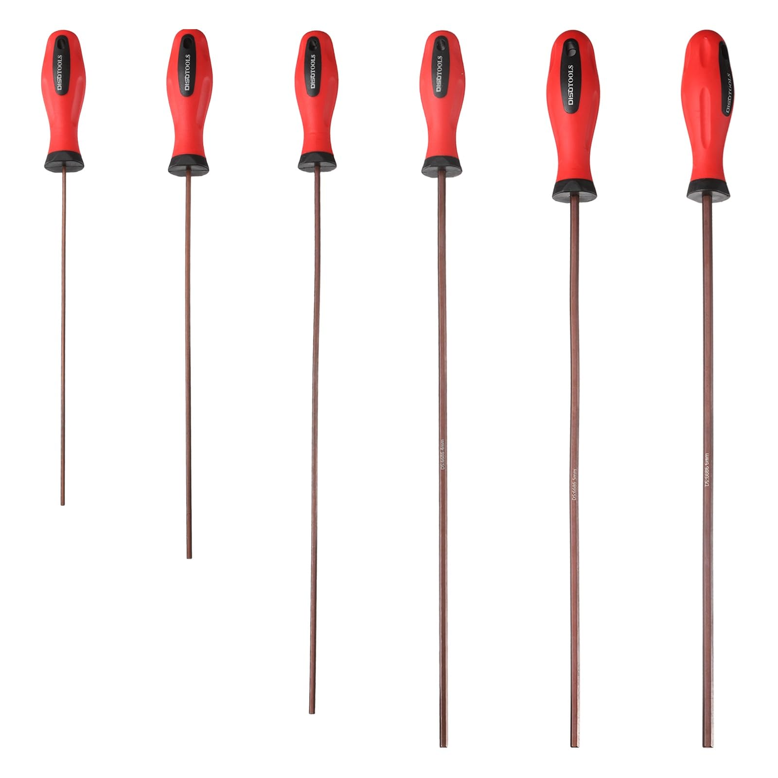 sourcing map 6pcs Hex Screwdriver Wrench Set 2/2.5/3/4/5/6mm S2 Steel Metric Magnetic Flat Head Screw Driver Hexagon Wrenches for Hand Repair Tools