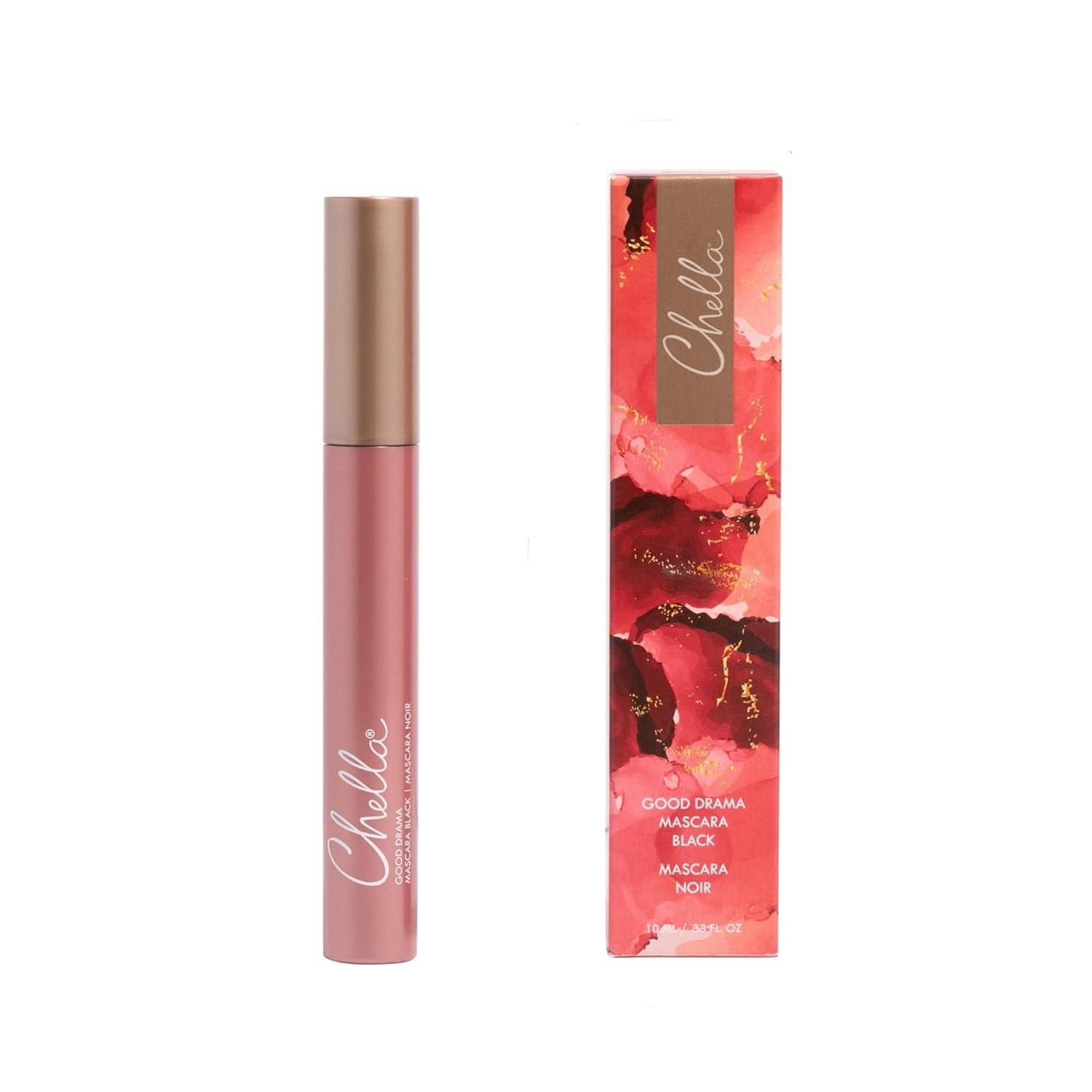 Chella Good Drama Vegan Mascara and Eyebrow Pencil Bundle, Tantalizing Taupe