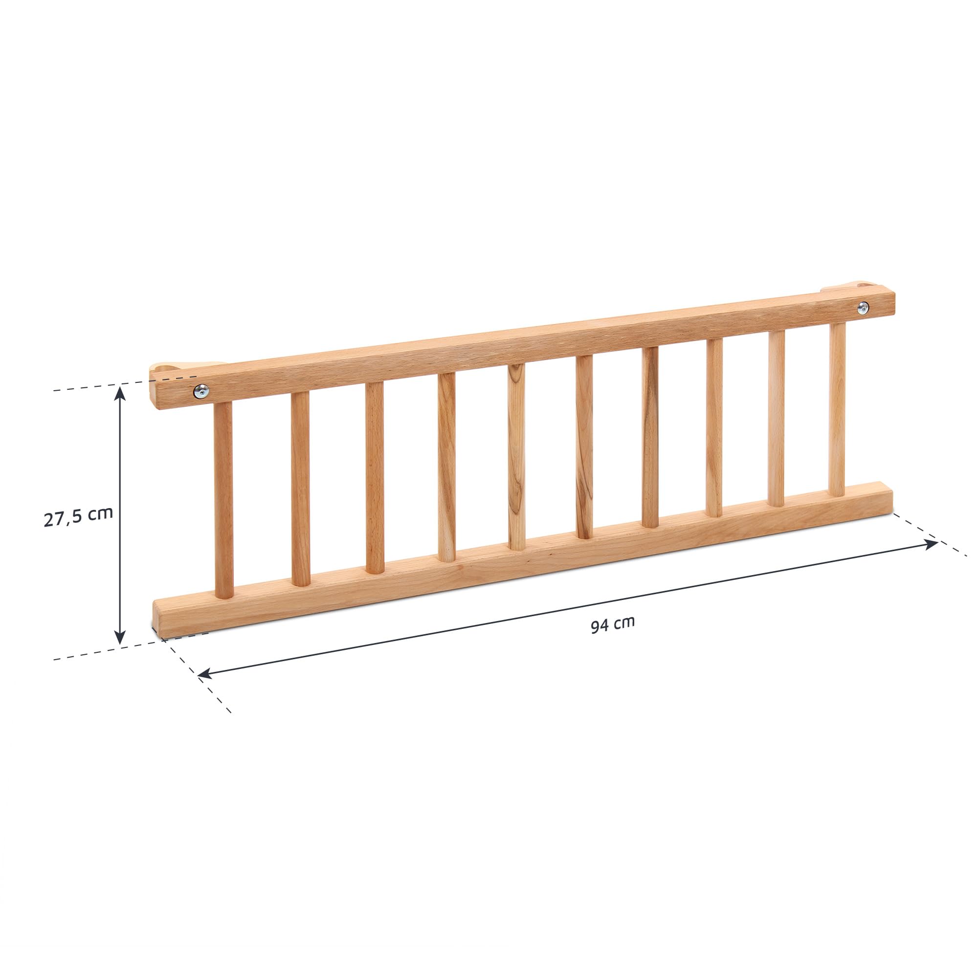 cancelletto di sicurezza babybay I culla adatta per modello Maxi e Boxspring, Nucleo di faggio oliato