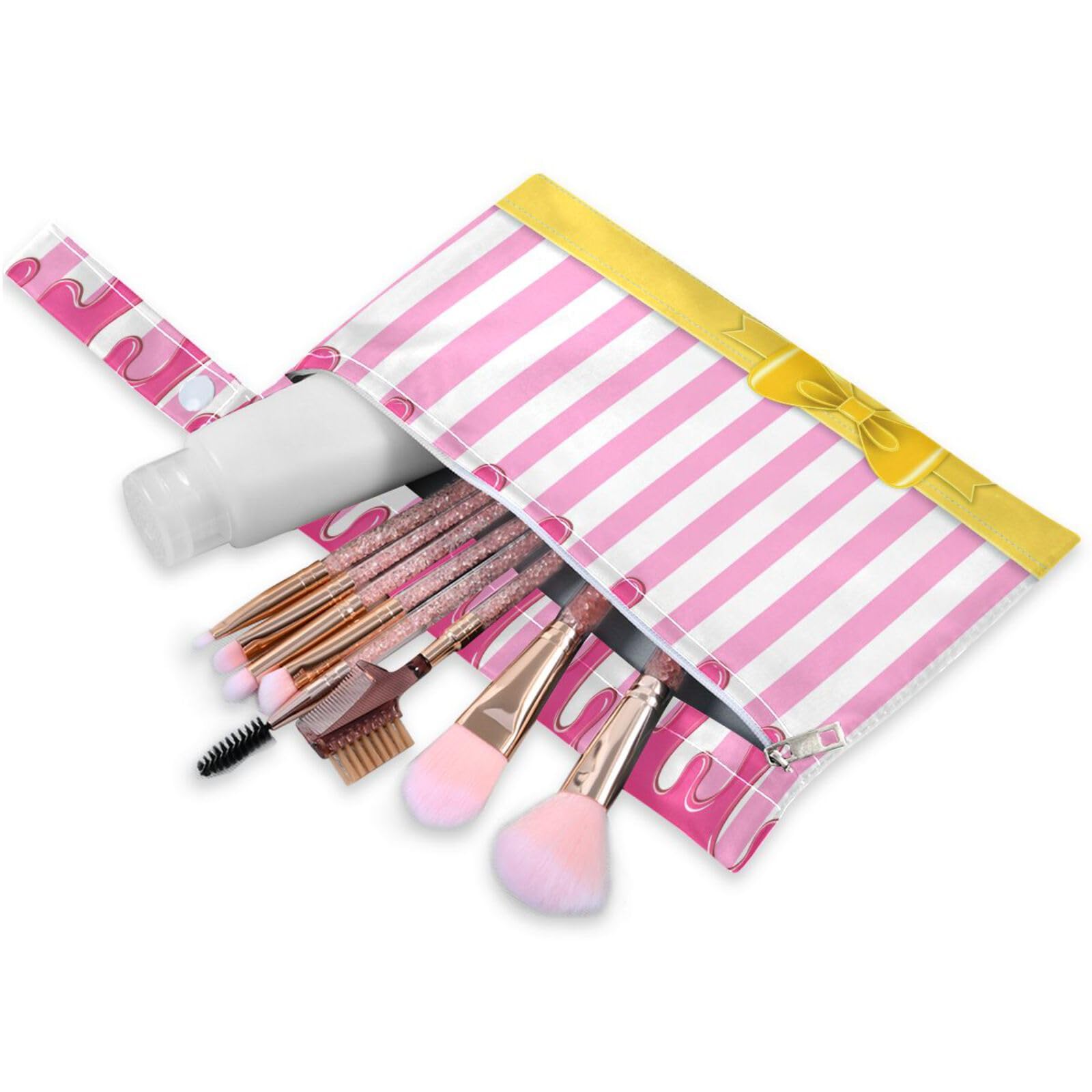 Coikll Wet Dry Bags for Cloth Diaper 2 Pack Waterproof Yoga Gym Bag for Swimsuit Wet Clothes Baby Items-?Colorful Icing Dripping?