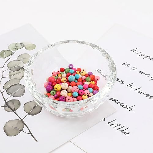 Miniatura 6 de 106 cuentas de piedra natural para hacer joyas, cuentas redondas sueltas coloridas de piedra turquesa para pulseras, collares, pendientes, para
