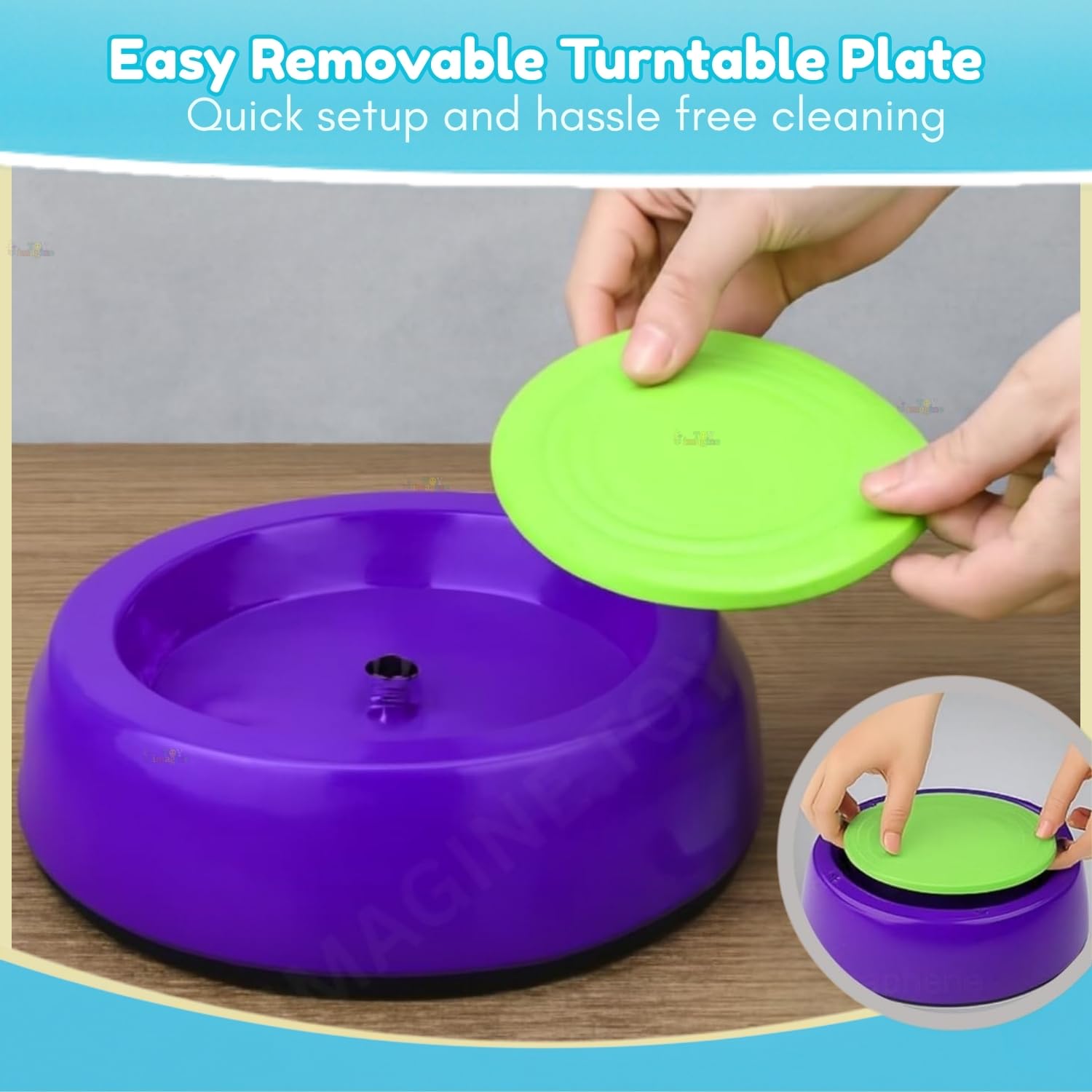 Toy Imagine Kids Pottery Wheel Kit DIY Battery Operated Pottery Making & Painting Set with Modeling Clay, Sculpting Tools, Arts & Crafts Pot Maker for Boys & Girls Age 5+, Indoor & Outdoor Activity, Return Gift. 4