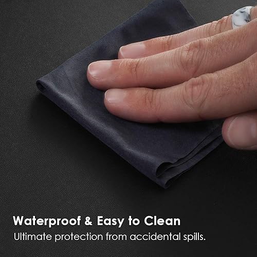 Miniatura 5 de Con-Tact Brand XL - Alfombrilla de escritorio esquinera  Piel sintética antideslizante impermeable  Protección de estación de trabajo de computadora