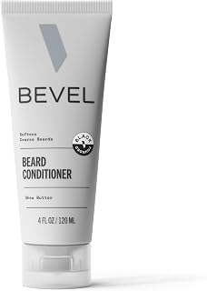 Bevel Beard Conditioner for Men: Coconut Oil, Shea Butter & Aloe Vera - Softens Coarse Hair, Reduces Breakage & Hydrates All Day, 4oz