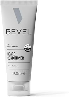 Bevel Acondicionador de barba para hombres – Loción nutritiva para el cuidado de la barba con aceite de coco, manteca de karité y aloe vera para suavizar y fortalecer el cabello, ayuda a reducir la