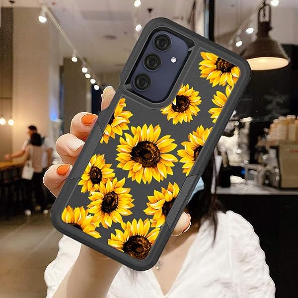Case for Samsung Galaxy A16 5G Phone Sunflower Samsung A16 5G Case Heavy Duty A16 Cases 2 in 1 Dual Layer Shock Slim Protective Covers by BBSujane - Used condition - Image 7