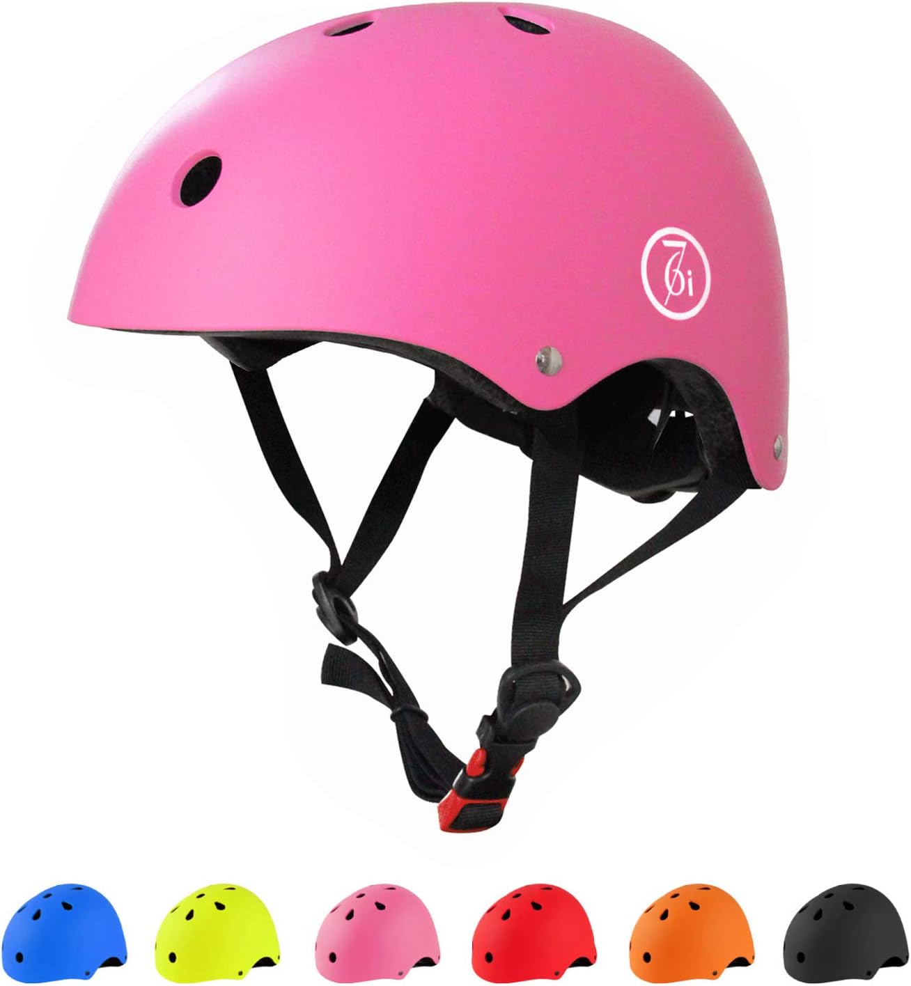 67i67i Skateboard Helmet Adult Bike Helmet CPSC Certified Adjustable and Protection for Skating Helmet Adults Multi-Sports Cycling Skateboarding Scooter Roller Skate Inline Skating Rollerblading (Pink)