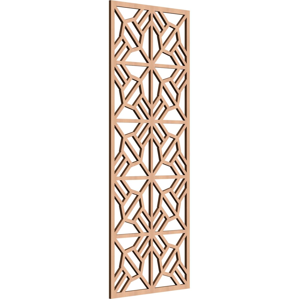 Auburn Decorative Pierced Fretwork Wood Wall Panels, 19 3/8"W x 49 3/8"H x 3/8"T, Alder