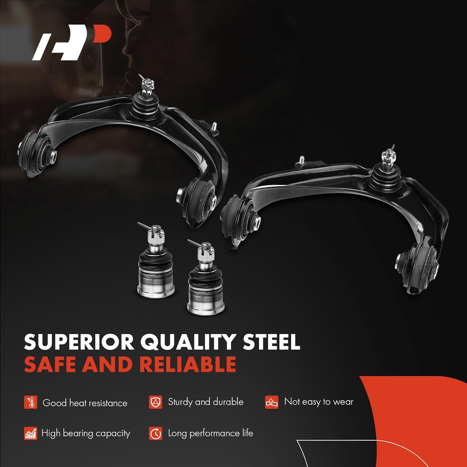 A-Premium 10Pcs Front Suspension Kit, Upper Control Arm, Lower Ball Joint, Inner Outer Tie Rod End, Strut Mounting Kit, Compatible with Honda Accord 1998-2002, Acura TL 1999-2003, CL 2001-2003