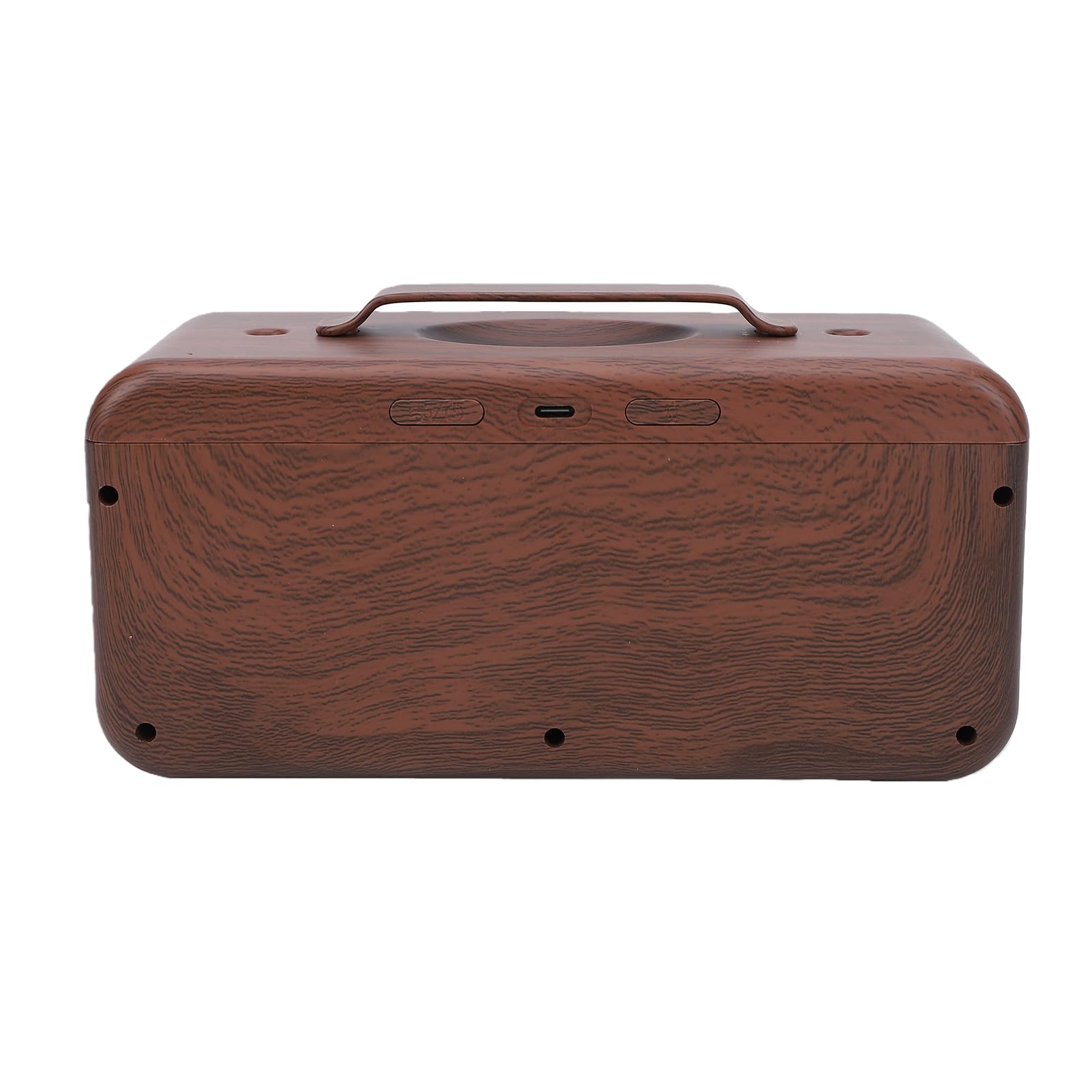 Buachois Diffusore Aromaterapia Umidificatore 600ml USB Luce Montagna (Grano di legno scuro)