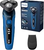 Philips Series 5000, Rasoir électrique 100 % étanche, Lames ComfortTech à 360°, Têtes de contour, Affichage avancé, Tondeuse de précision SmartClick, S5466/18 - 1