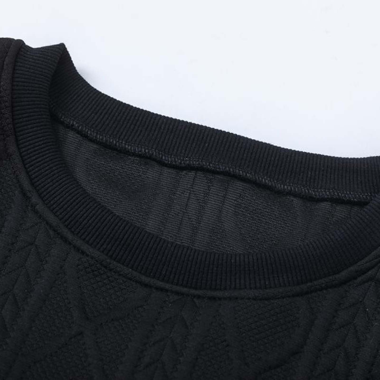 Conjunto de chándal para mujer, sudadera y pantalones deportivos de punto trenzado con cuello redondo y pantalones deportivos, ropa de descanso, ropa de gimnasio, entrenamiento, conjunto de 2 piezas