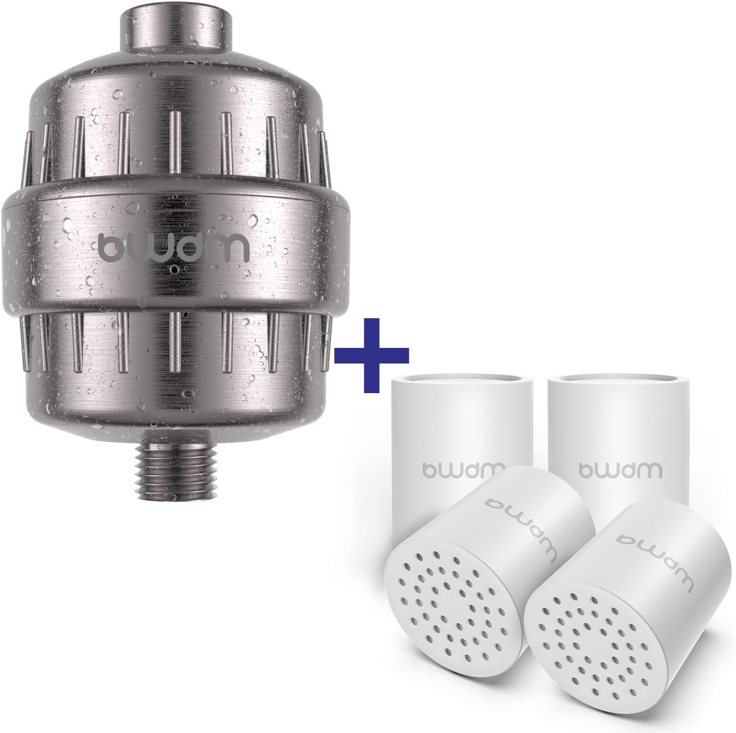 15 Stage Shower Filter Shower Head Filter - Hard Water Filter,Remove Chlorine Heavy Metals and Other Sediments, Vitamin C Water Softener Reduces Dry Itchy Skin,Dandruff