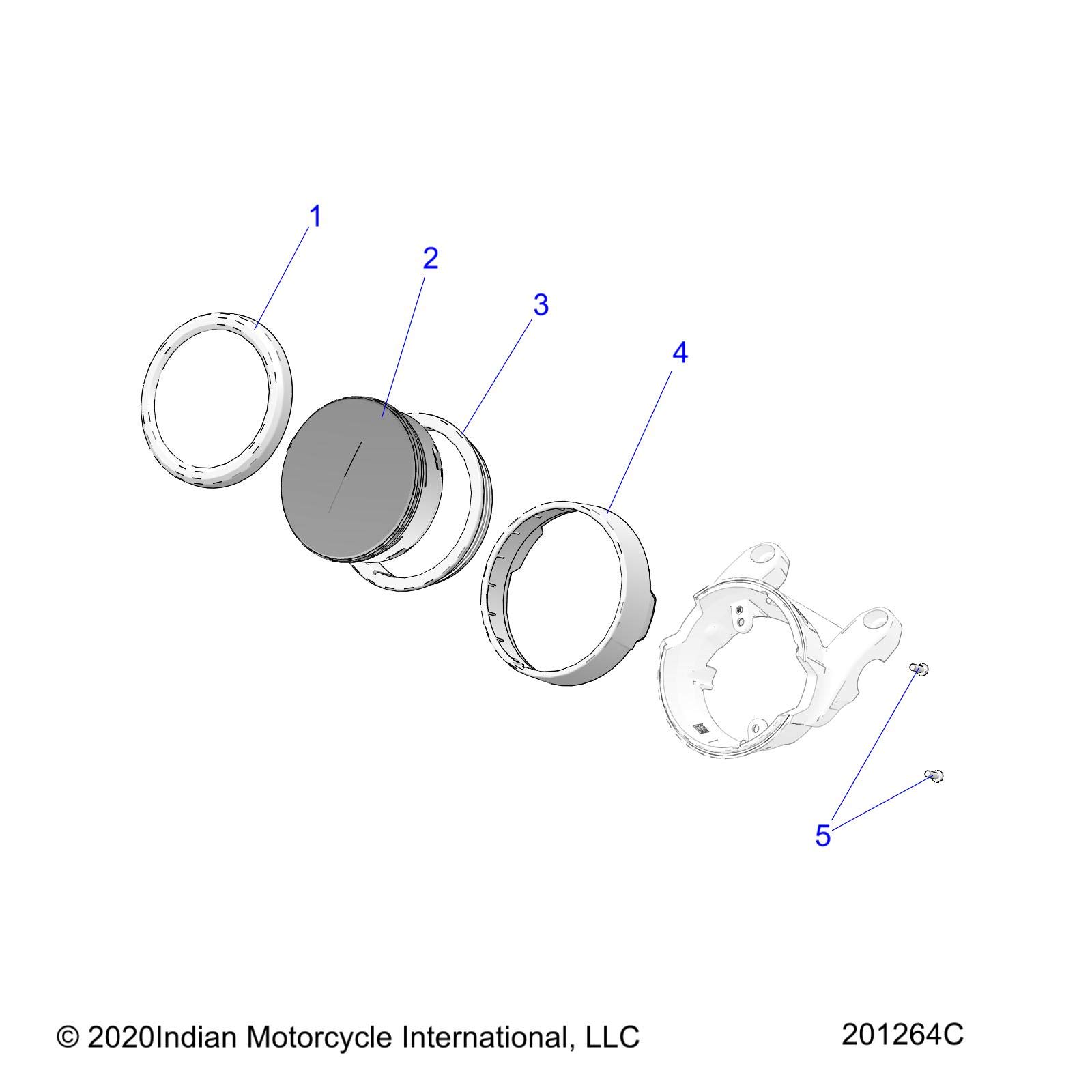Polaris Soporte de goma para ATV, grupo de instrumentos, pieza original OEM 5412138, cantidad 1